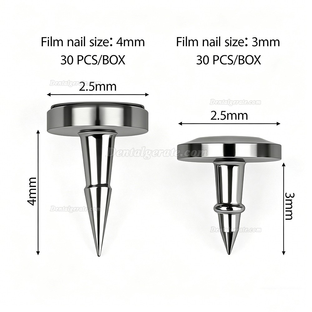 SEGMA Automatisches Mini-Membranfixationssystem, 30 St&uuml;ck Knochenstifte 3mm / 4mm f&uuml;r FGG & GBR